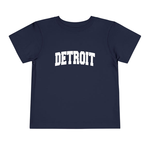 Detroit, Michigan Toddler Graphic Tee - Kids Detroit Vacation T-Shirt