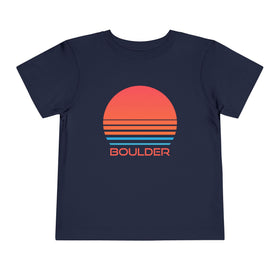 Boulder, Colorado Toddler T-Shirt - Retro 80s Toddler Boulder Shirt