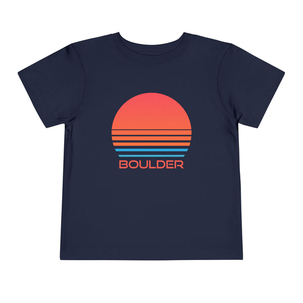 Boulder, Colorado Toddler T-Shirt - Retro 80s Toddler Boulder Shirt