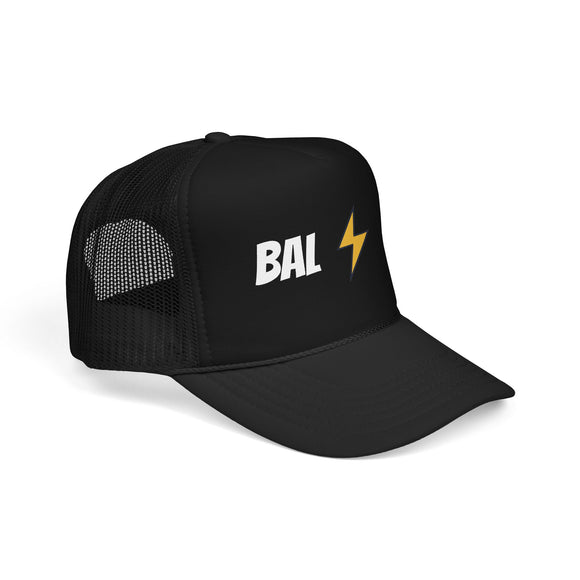 Baltimore, Maryland Retro Trucker Hat - Lightning Foam Cap