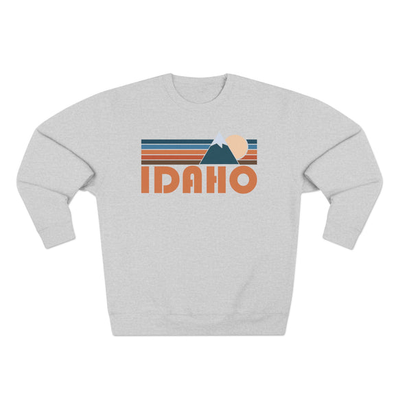 Premium Idaho Retro Mountain Graphic Sweatshirt