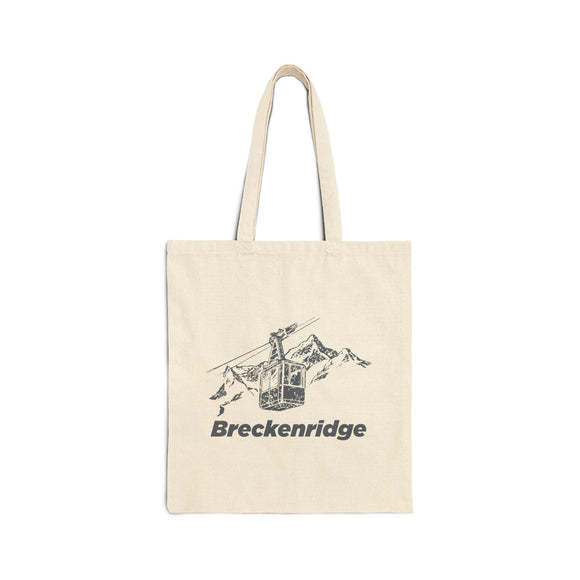 Breckenridge, Colorado Cotton Canvas Tote Bag - 15" x 16"