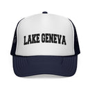 Lake Geneva, Wisconsin Collegiate Style Trucker Hat-6