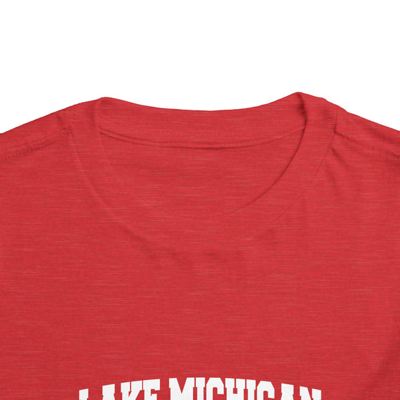 Lake Michigan Toddler Graphic Tee - Kids Lake Michigan Vacation T-Shirt