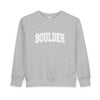 Boulder, Colorado Toddler Sweatshirt - Boulder Toddler Crewneck Sweatshirt