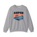 Aspen, Colorado Sweatshirt Retro Mountains, Aspen Unisex Graphic Crewneck-3