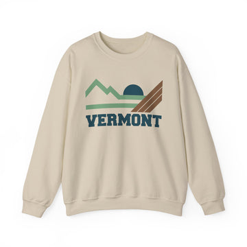 Vermont Sweatshirt - Mountain Vermont Crewneck Sweatshirt - 0