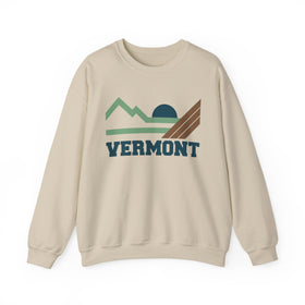 Vermont Sweatshirt - Mountain Vermont Crewneck Sweatshirt
