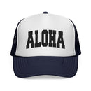 Aloha Retro Collegiate Style Trucker Hat-6