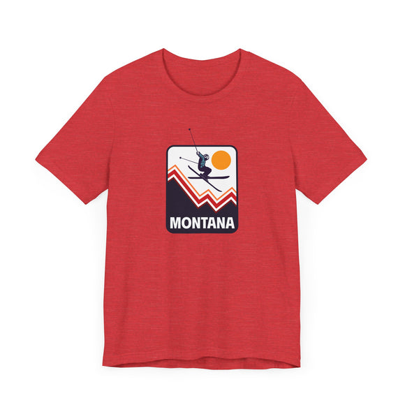 Montana T-Shirt - Snow Ski Jump Unisex Montana Shirt