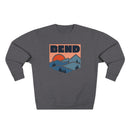 Premium Bend, Oregon Mountain Graphic Sweatshirt-2