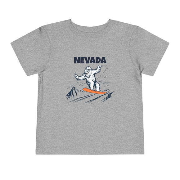 Nevada Yeti Snowboard Toddler Tee