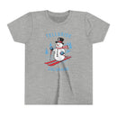 Telluride, Colorado Youth Skiing Snowman Tee - Kids Telluride T Shirt-2