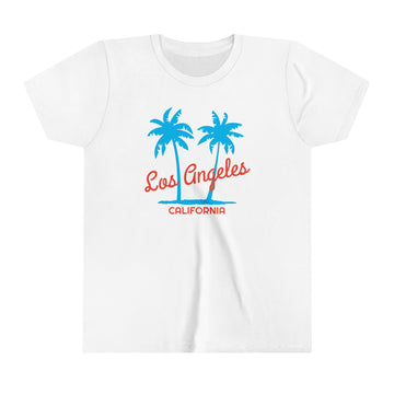 Los Angeles, California Youth Shirt - Retro Palm Tree Los Angeles Kid's T-Shirt - 0