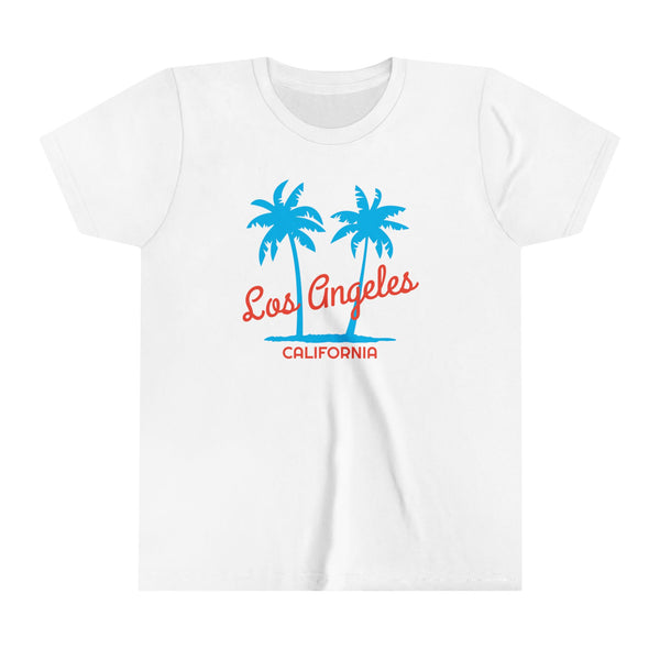 Los Angeles, California Youth Shirt - Retro Palm Tree Los Angeles Kid's T-Shirt