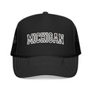 Michigan Trucker Hat — Vintage College Foam Mesh Cap-2