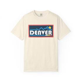 Denver, Colorado Graphic Tee, Comfort Colors Retro Mountain Unisex Denver T shirt