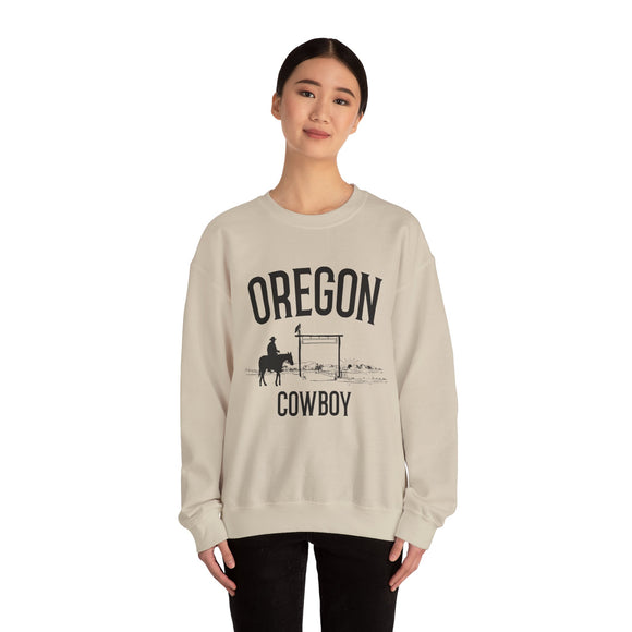 Oregon Sweatshirt - Oregon Cowboy Graphic Crewneck