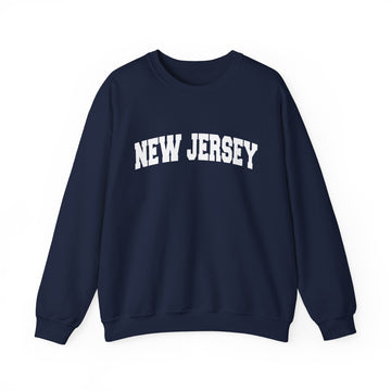 Buy navy New Jersey Sweatshirt - Unisex Graphic Crewneck