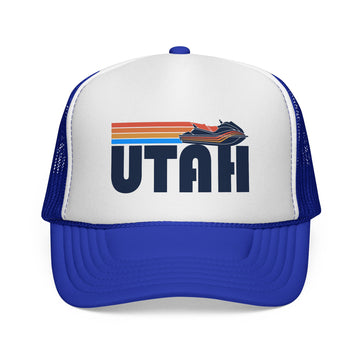 Buy royal Utah Retro PWC Boating Trucker Hat - Vintage Style Utah Cap