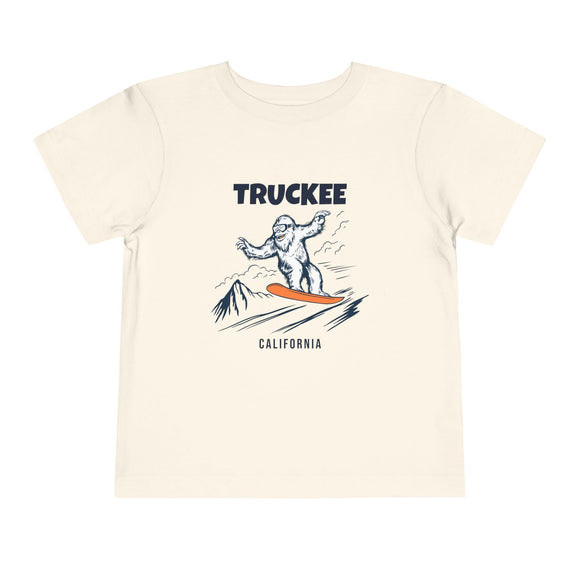 Truckee, California Yeti Snowboard Toddler Tee