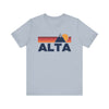 Retro Alta, Utah T-shirt, Mountain Tee, Vintage Alta Unisex Jersey Shirt, Outdoor Hiking Apparel