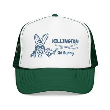 Buy kelly-white-kelly Killington, Vermont Ski Bunny Trucker Hat