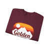 Golden, Colorado Sweatshirt - Unisex Retro Ombre Crewneck Golden Sweatshirt