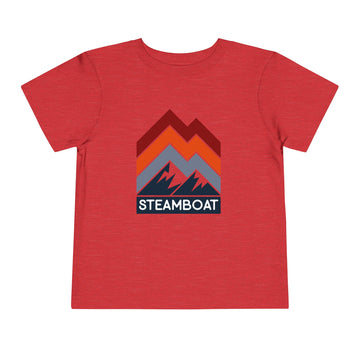 Buy heather-red Steamboat, Colorado Toddler T-Shirt - Retro Palm Tree Toddler Steamboat Shirt