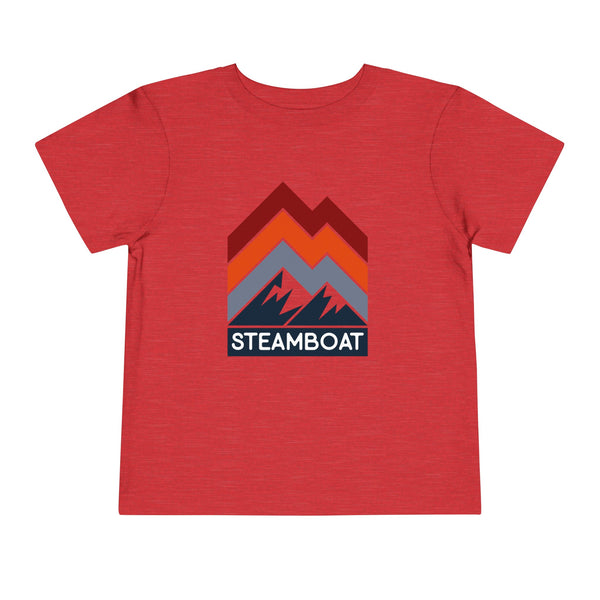 Steamboat, Colorado Toddler T-Shirt - Retro Palm Tree Toddler Steamboat Shirt