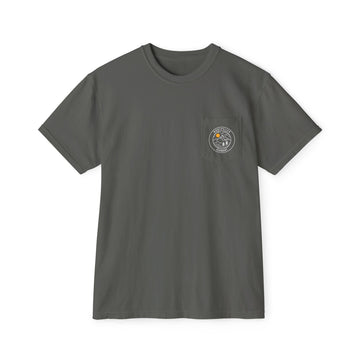 Montpelier, Vermont Pocket Tee Shirt, Garment-Dyed Shirt, Mountain Graphic Tee, Comfort Colors