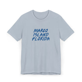 Buy light-blue Marco Island T-Shirt | 100% Cotton Retro Florida Tee