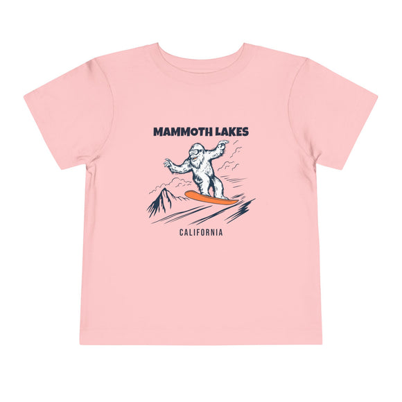 Mammoth Lakes, California Yeti Snowboard Toddler Tee