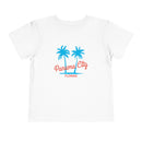 Panama City Beach, Florida Toddler T-Shirt - Retro Palm Tree Toddler Panama City Beach Shirt-2