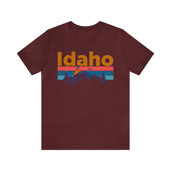 Idaho T-Shirt - Mountain Sunset Unisex Idaho Shirt
