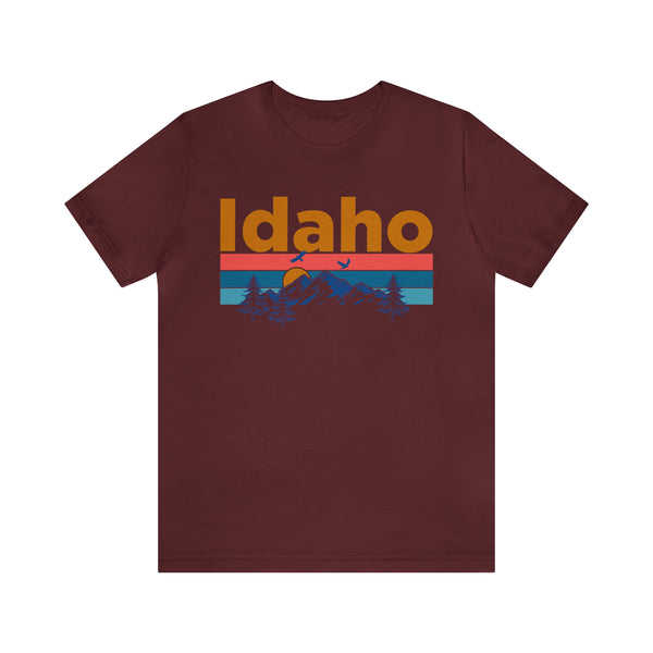 Idaho T-Shirt - Mountain Sunset Unisex Idaho Shirt