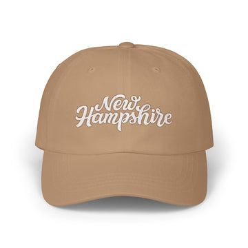 Buy khaki New Hampshire Dad Hat - Embroidered New Hampshire Classic Dad Cap