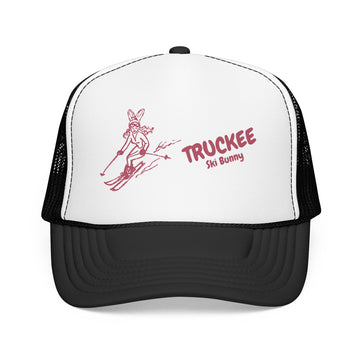 Buy black-white Truckee, California Ski Bunny Foam Trucker Hat