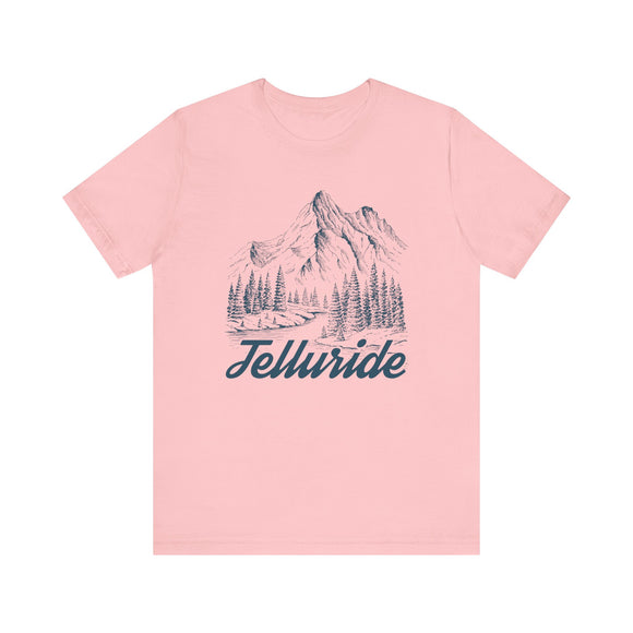 Telluride, Colorado Graphic Tee - Mountain Illustration Telluride T Shirt