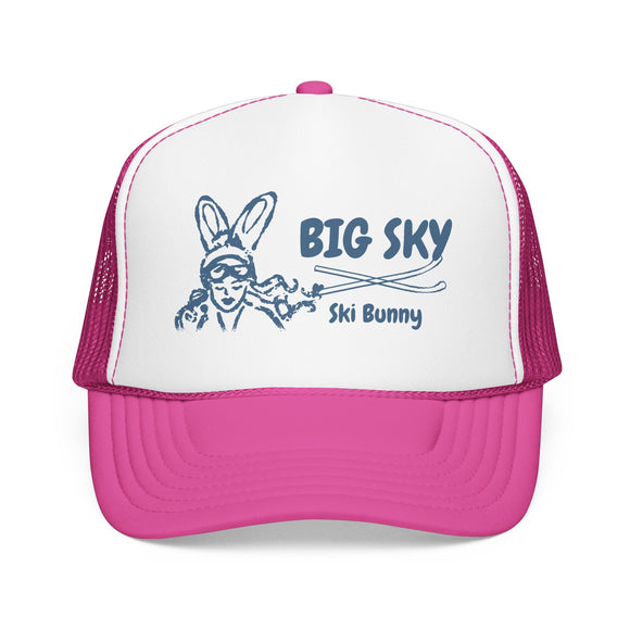 Big Sky, Montana Ski Bunny Trucker Hat