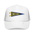 Indiana Pennant Trucker Hat — Retro Flag Foam Cap-5