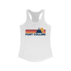 Fort Collins, Colorado Women's Racerback Tank Top - Mountain Lover Sleeveless Shirt, Women's Fort Collins Hiking Tank
