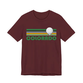 Buy maroon Golf Colorado T-Shirt - Retro Golf Unisex Colorado Shirt