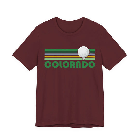 Golf Colorado T-Shirt - Retro Golf Unisex Colorado Shirt