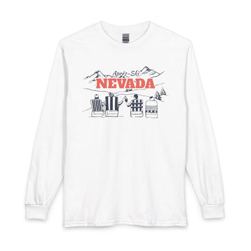Nevada Après-ski Long Sleeve Shirt - Mountain Retro Skiing - 0