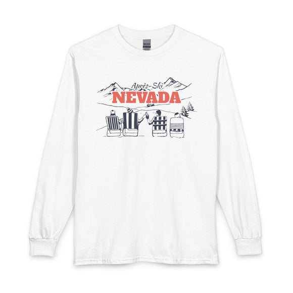 Nevada Après-ski Long Sleeve Shirt - Mountain Retro Skiing