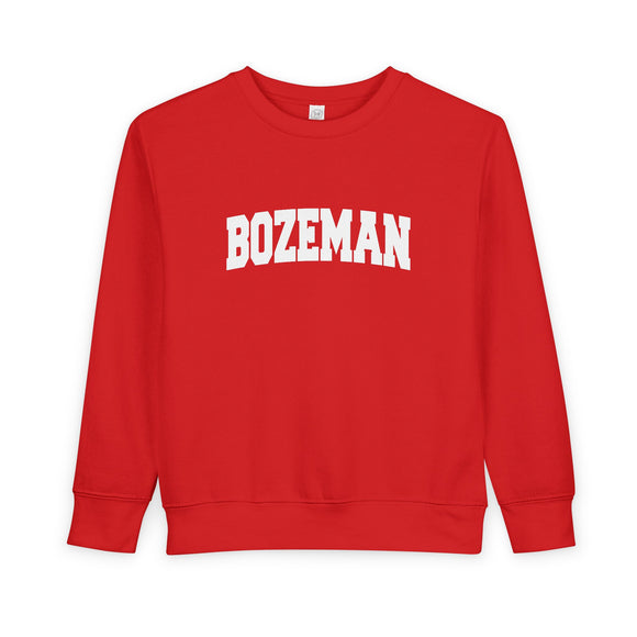 Bozeman, Montana Toddler Sweatshirt - Bozeman Toddler Crewneck Sweatshirt