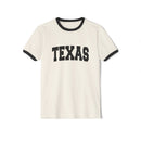 Texas Cotton Ringer Graphic Tee - Unisex Texas T Shirt, Vintage Style Tee, Men's/Women's Tee-2