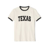 Texas Cotton Ringer Graphic Tee - Unisex Texas T Shirt, Vintage Style Tee, Men's/Women's Tee