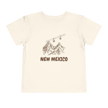 New Mexico Toddler T-Shirt — Vintage Gondola Ski Mountain Tee